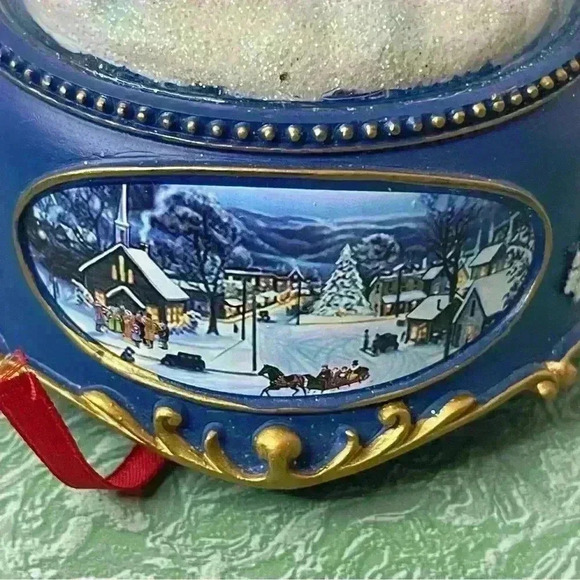 Musical Table Top Santa’s Sleigh Holiday Decor Tested: Works #95582 New In Box - Picture 11 of 13